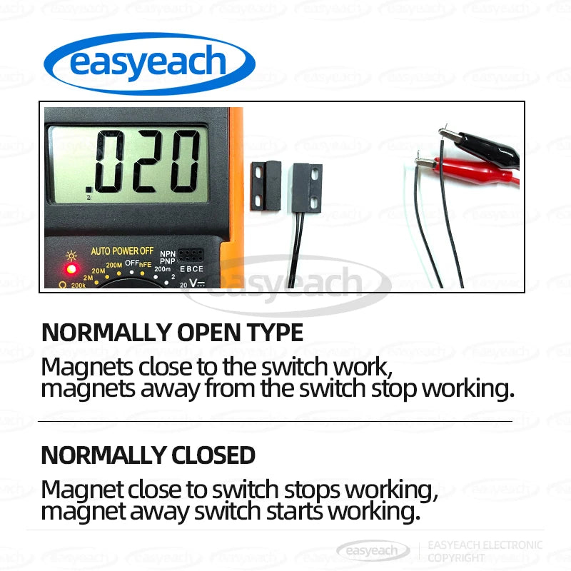 GPS-30 Wired Magnetic Door Sensor, Version Options