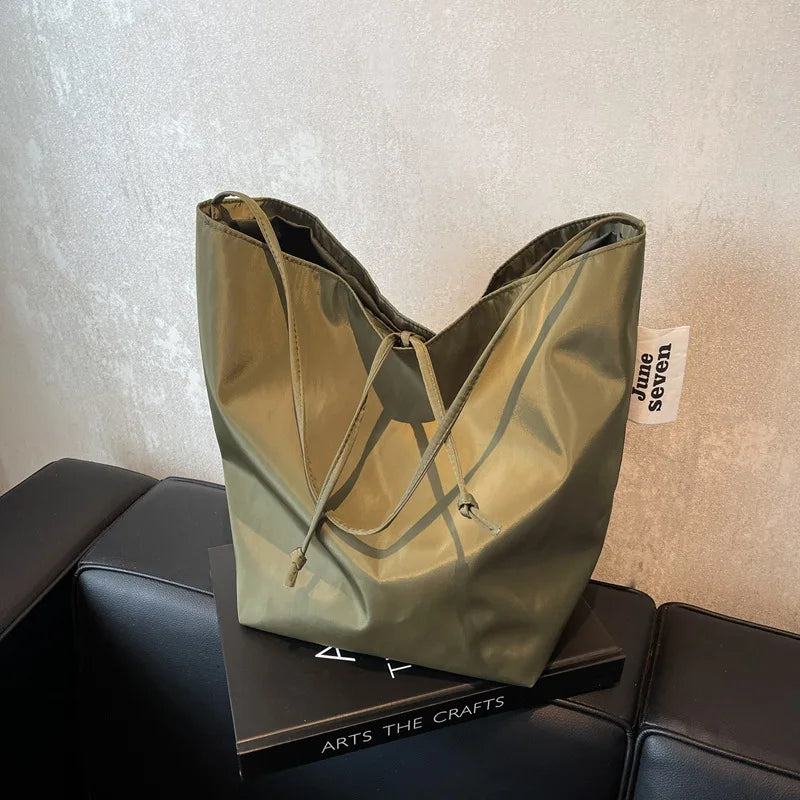 Torba na ramię BB-291 z nylonu, z otwartą kieszenią