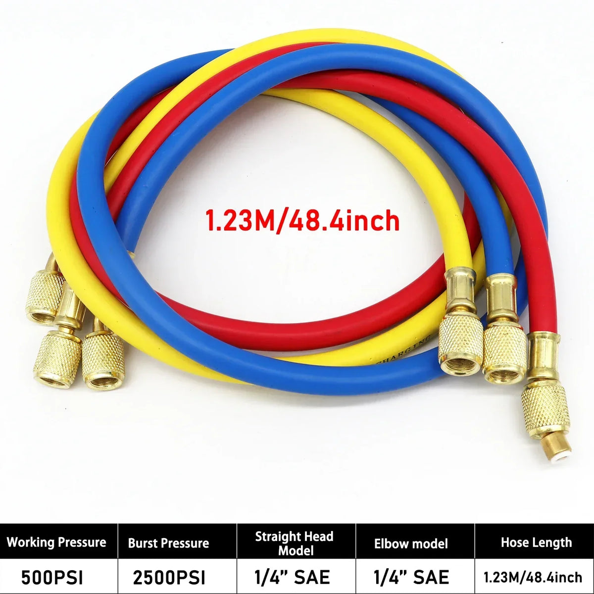 NEW Car Air Conditioning Pressure Manifold Gauge Hose Kit R22 R-410A R-134a R-404A Refrigerant Pressure Gauge Set Storage Box