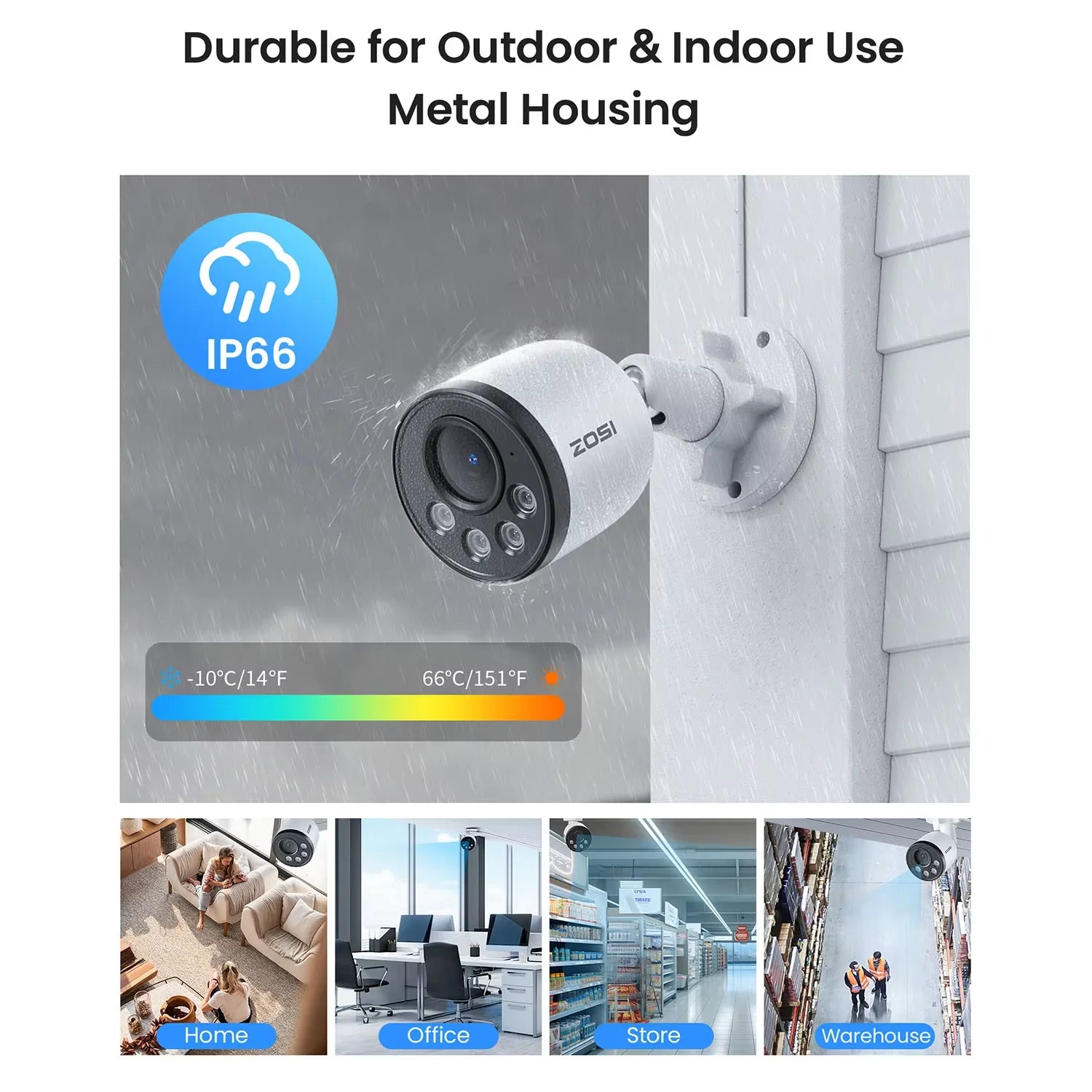 ZOSI 16CH 4K PoE CCTV System with 4TB HDD and 8MP Cameras