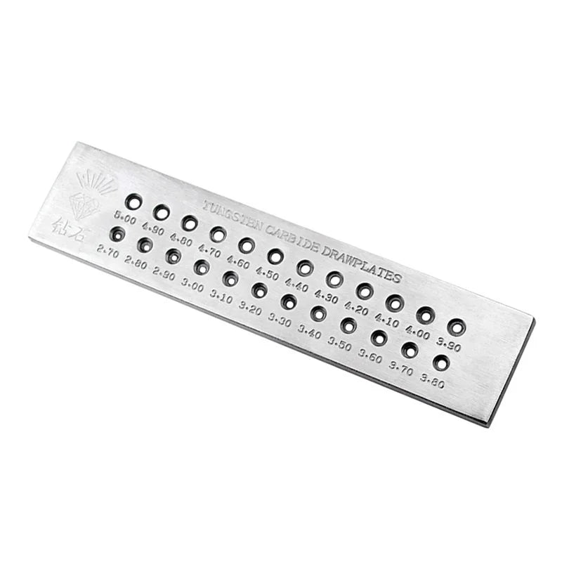 Round Wire Drawplate - Aperture Range Options