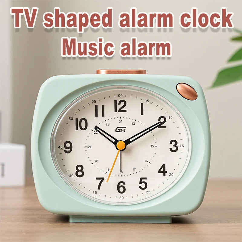 Analogue Alarm Clock with Snooze, Colour Options