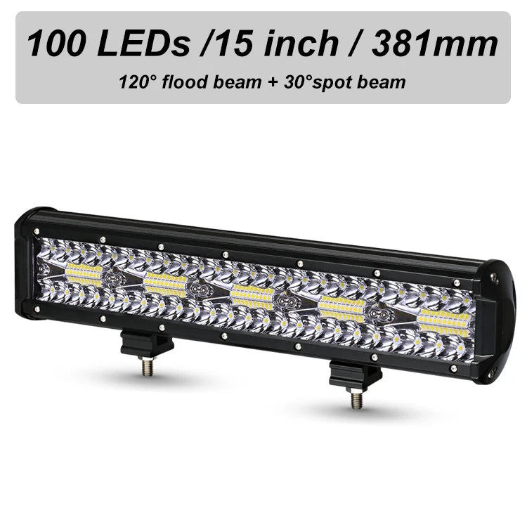 LED бар работна лампа 12V 24V с прожектор и наводнител за офроуд превозни средства