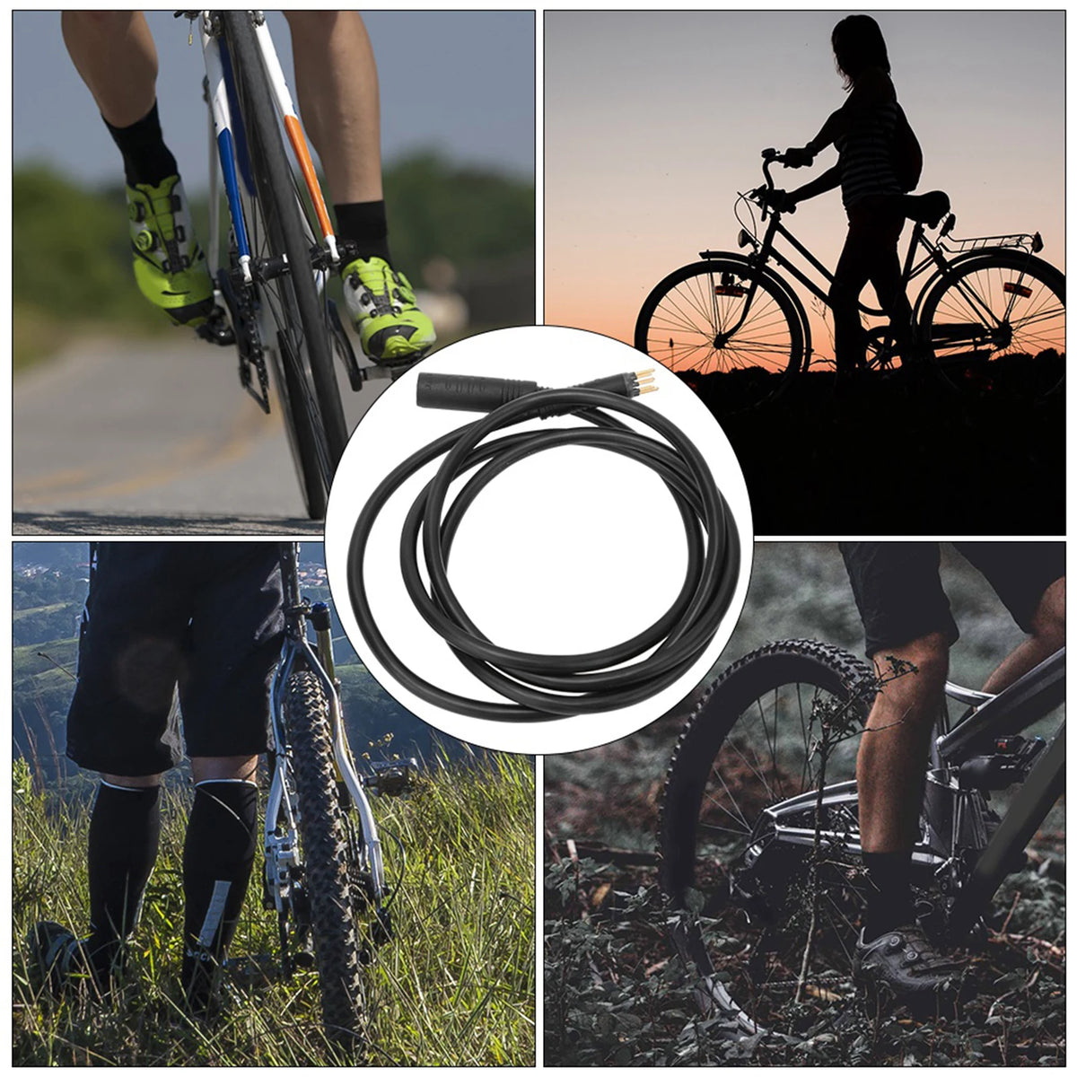 Nine-Pin E-Bike Motor Extension Cable
