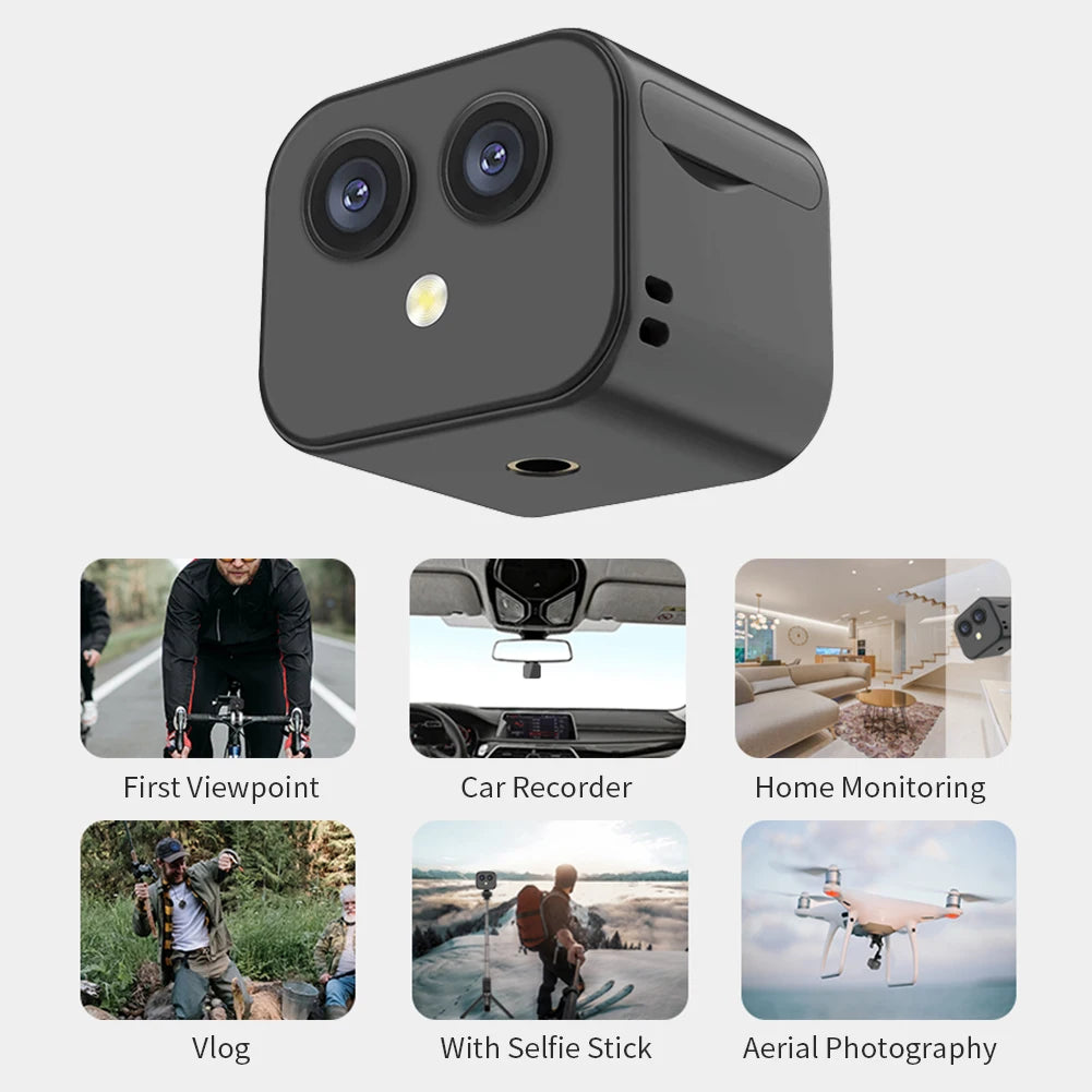 WiFi Mini Camera 4K HD Voice Recorder with Night Vision