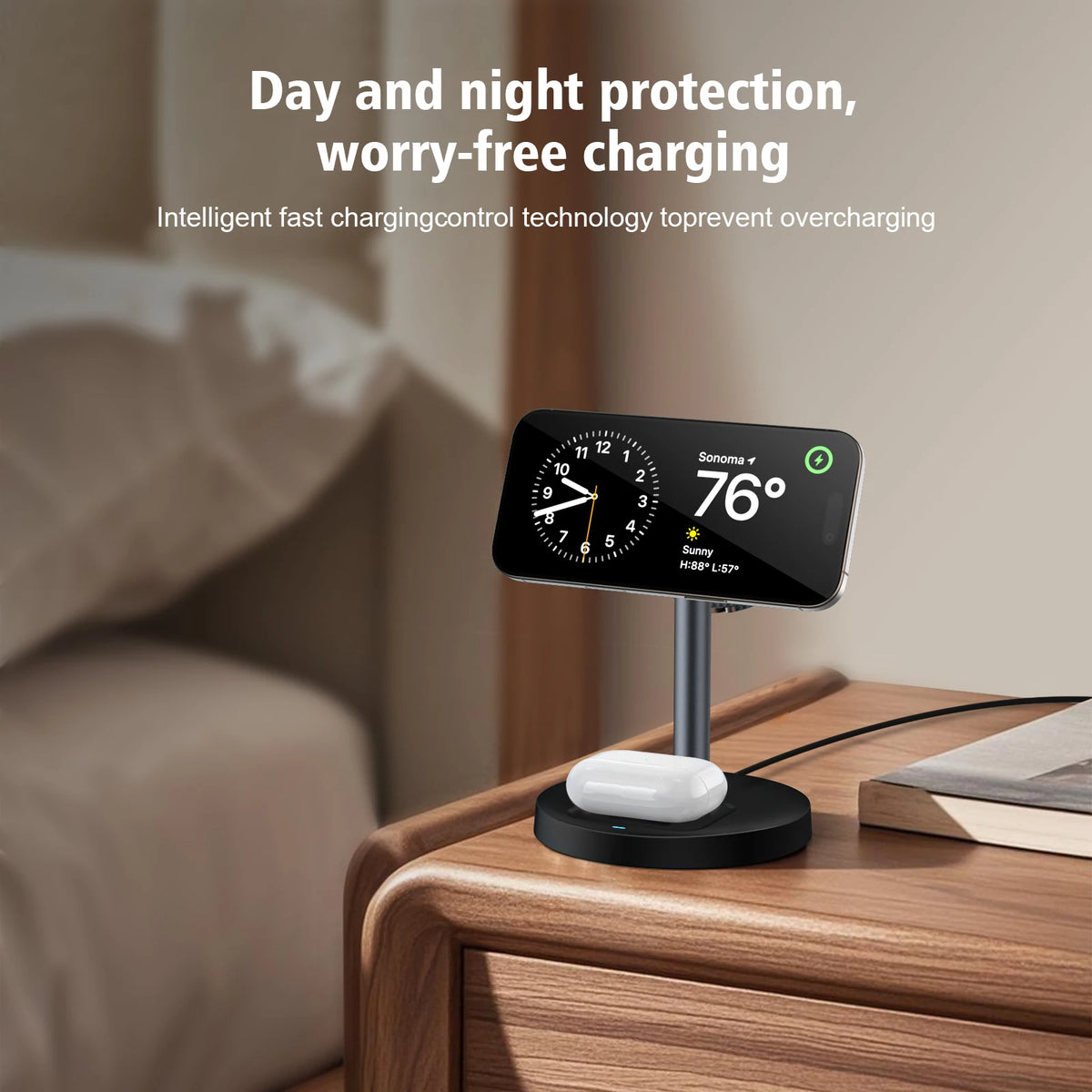 Three-in-One Magnetic Wireless Charging Stand