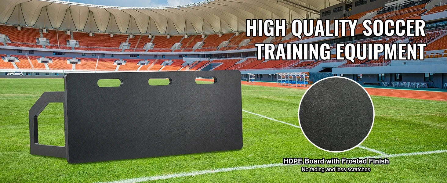 Fodbold Rebounder Board 40x16 Tommer Foldbar Trænings Kickback Væg