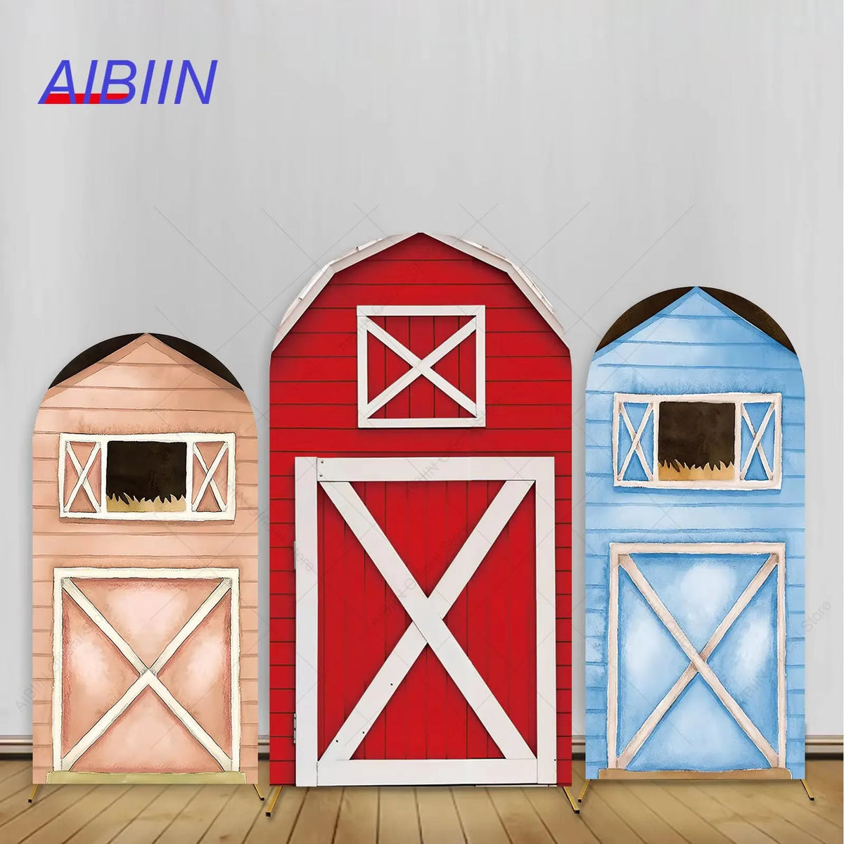 Farm-Themed Arch Backdrop Cover, Stand Excluded