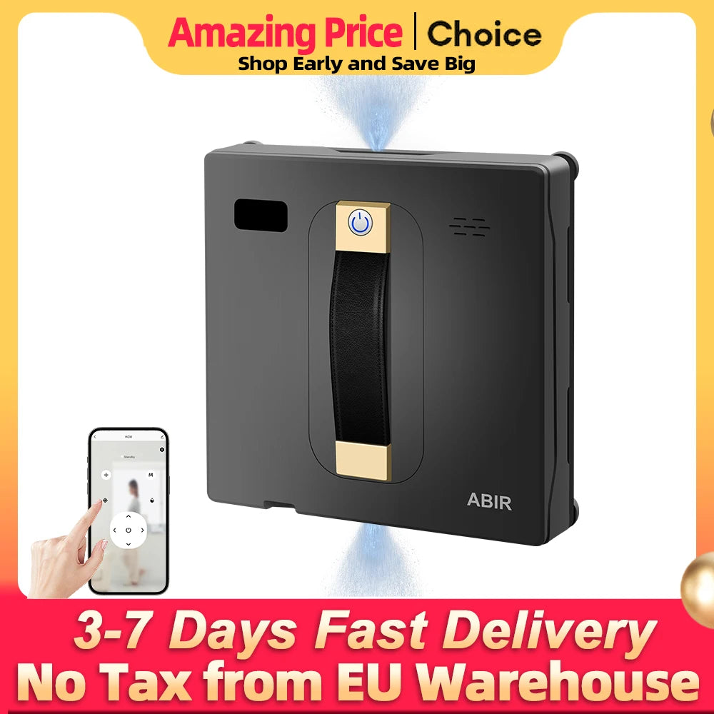 Robot Window Cleaner ABIR WD8 con Doppia Nebulizzazione e Navigazione Intelligente