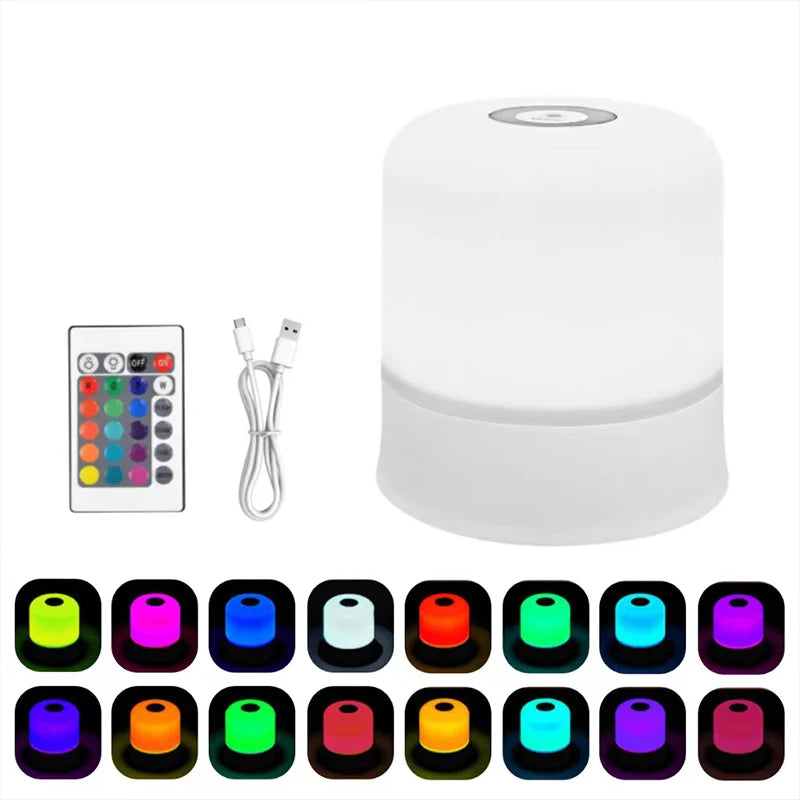 Rechargeable 16-Colour Touch Night Light