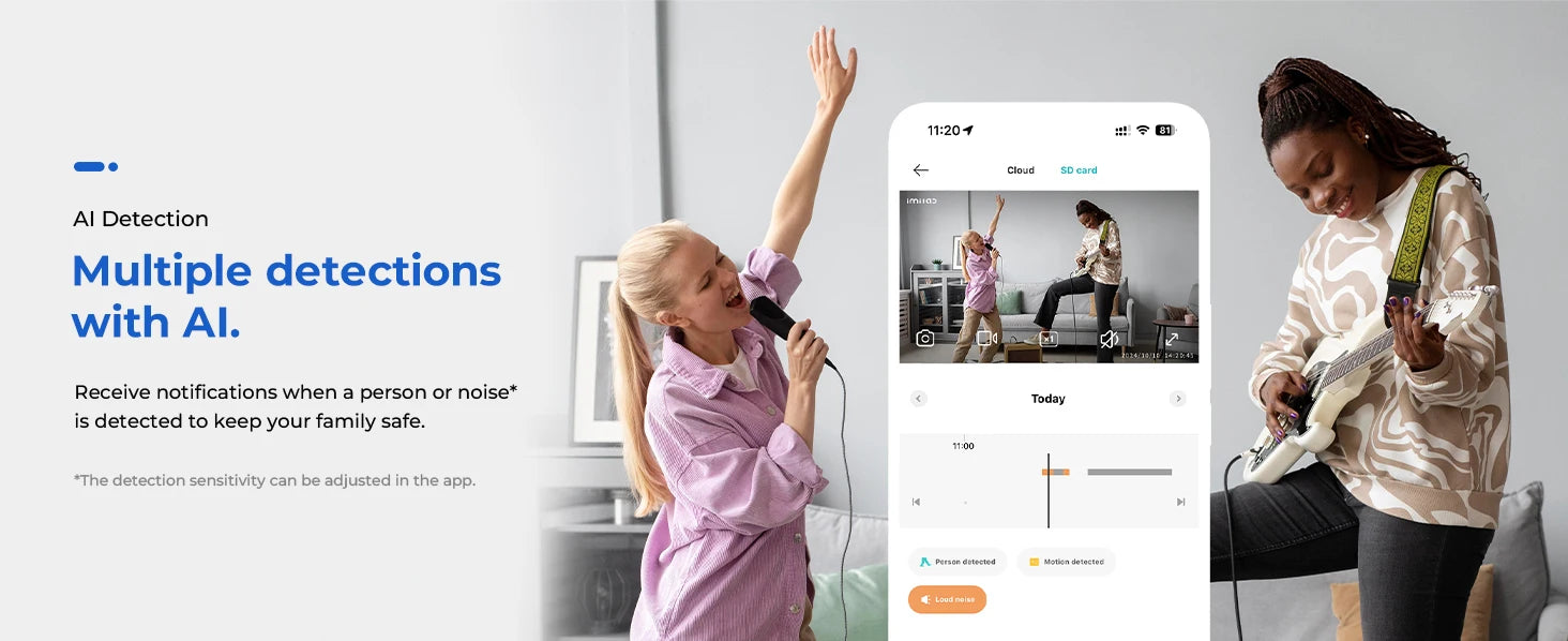IMILAB C21 2.5K WiFi Indoor Baby Monitor with 360° Tracking