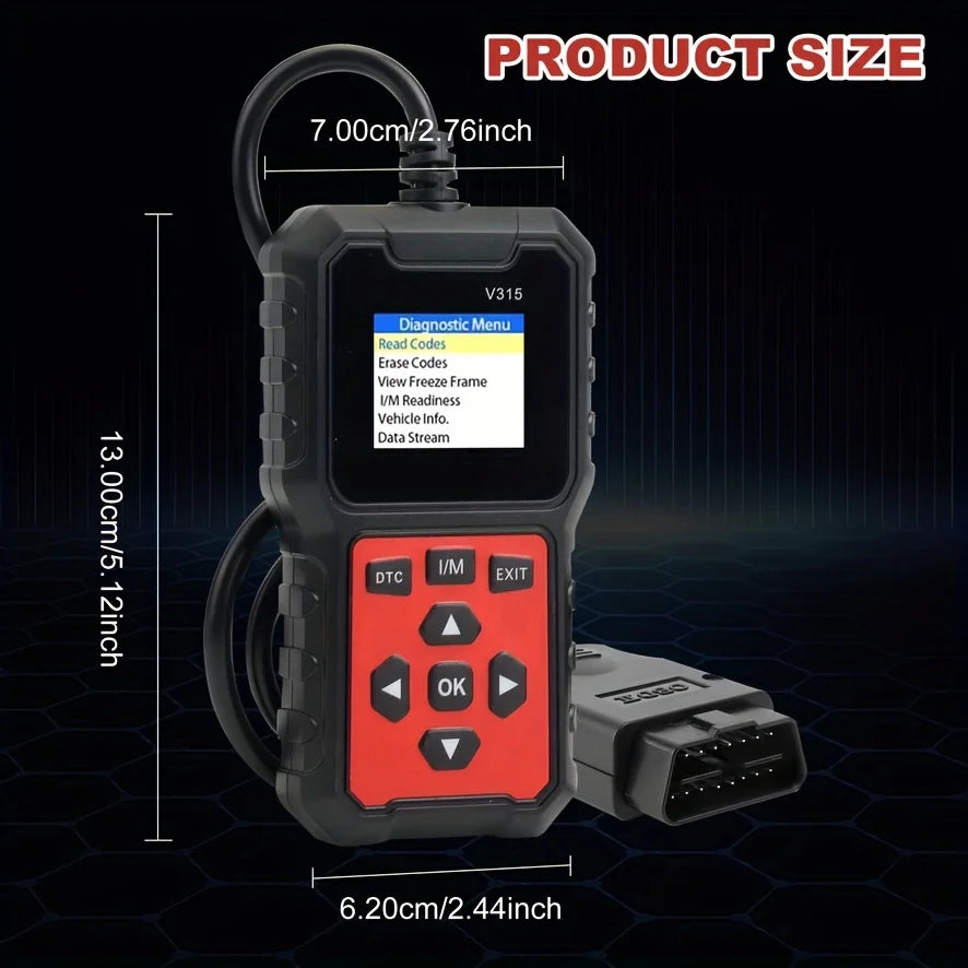 V315 OBD-II/EOBD Handheld Engine Fault Code Reader