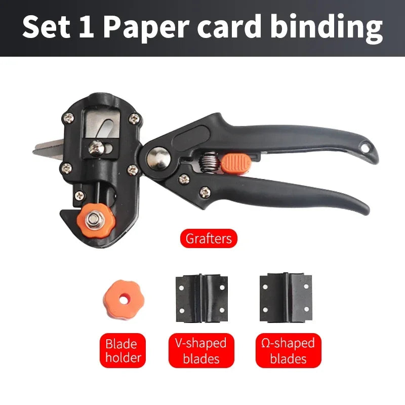 Manual Plant Grafting Tool with Replaceable Blades