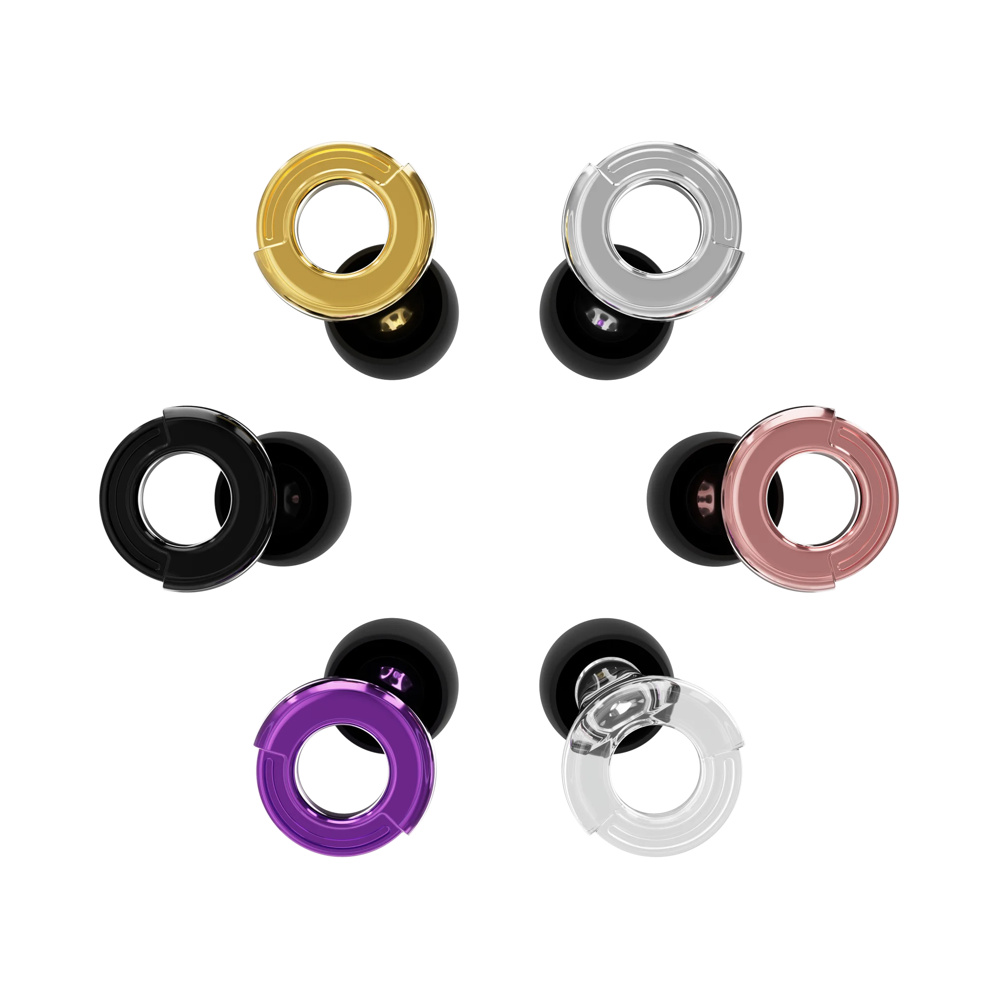 HUAK Quiet Ear Plugs for Noise Reduction – Super Soft, Reusable Hearing Protection for Sleep,Swim, Work 8 Ear Tips in XS/S/M/L