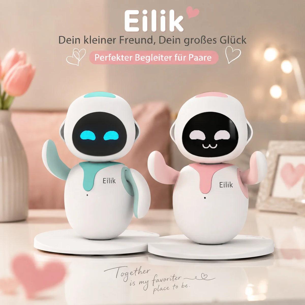 Eilik Interactive AI Voice robots Emotional robots Desktop Companion for Couples Touch gift