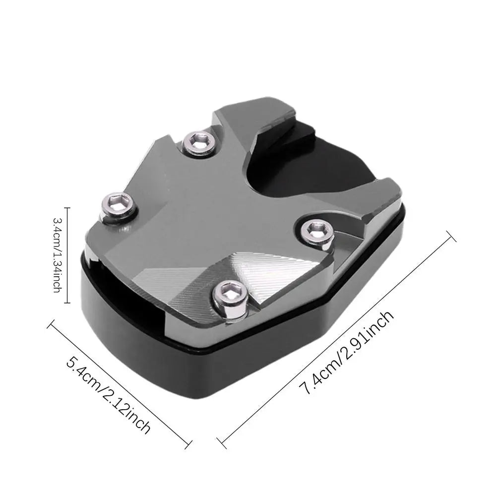 Extensión de aluminio para la pata de cabra de motocicleta