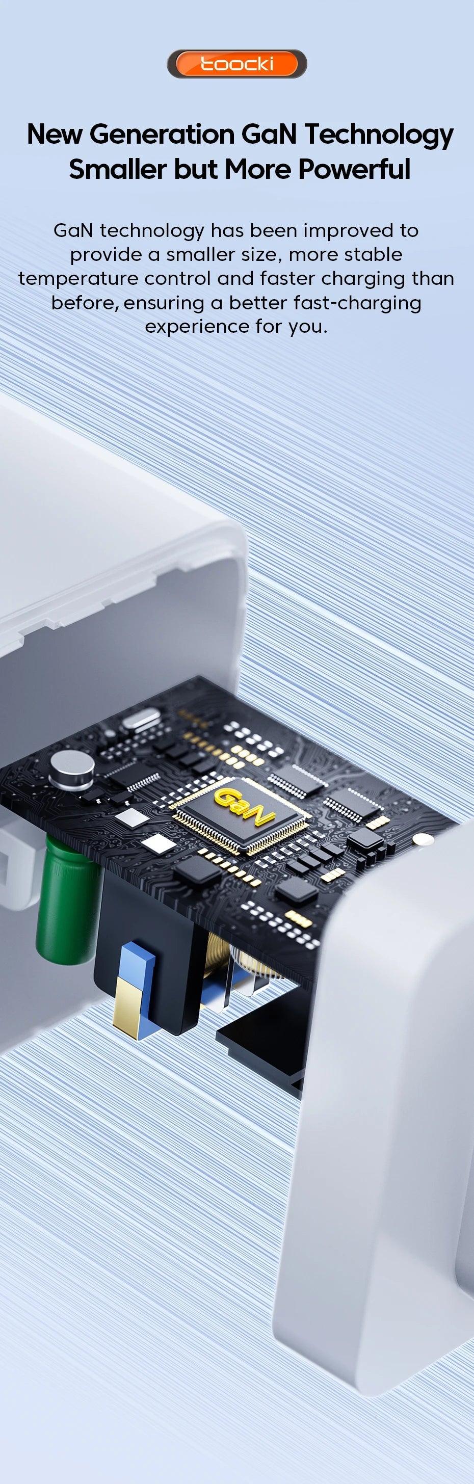 Toocki 67W GaN USB C Charger Fast Charging Multi-Color Type C Charger for Macook iPhone 15 14 13 12 Pro Max Samsung Xiaomi POCO