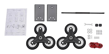 Stair Climbing Cart 460lbs Capacity, Portable Folding Trolley with 6 Wheels, Stair Climber Hand Truck with Adjustable Handle for Pulling, All Terrain Heavy Duty Dolly Cart for Warehouse (Style-C)