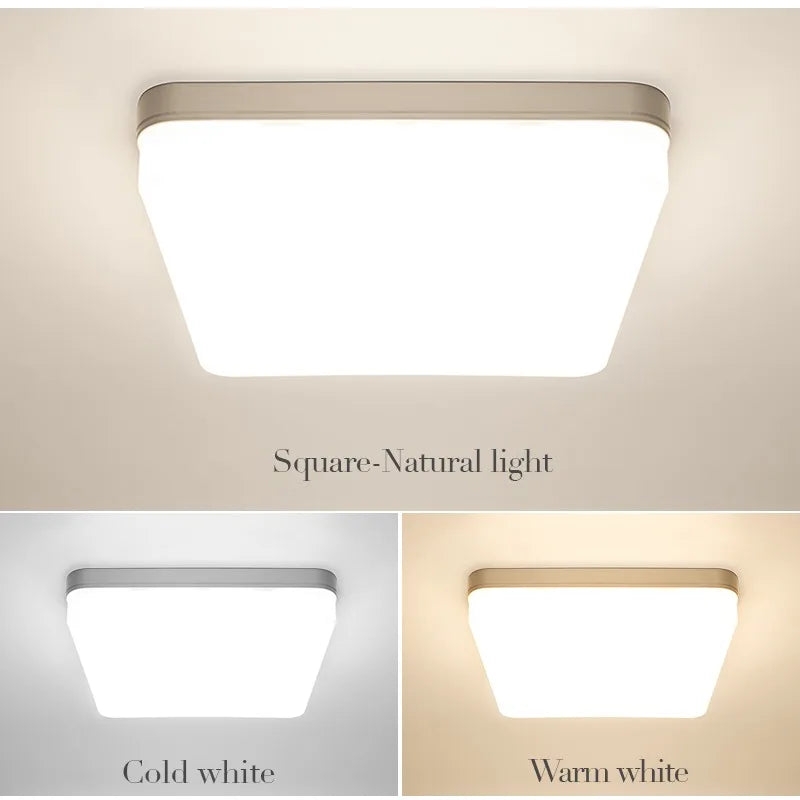 Fyrkantig LED-taklampa, 16 W eller 34 W