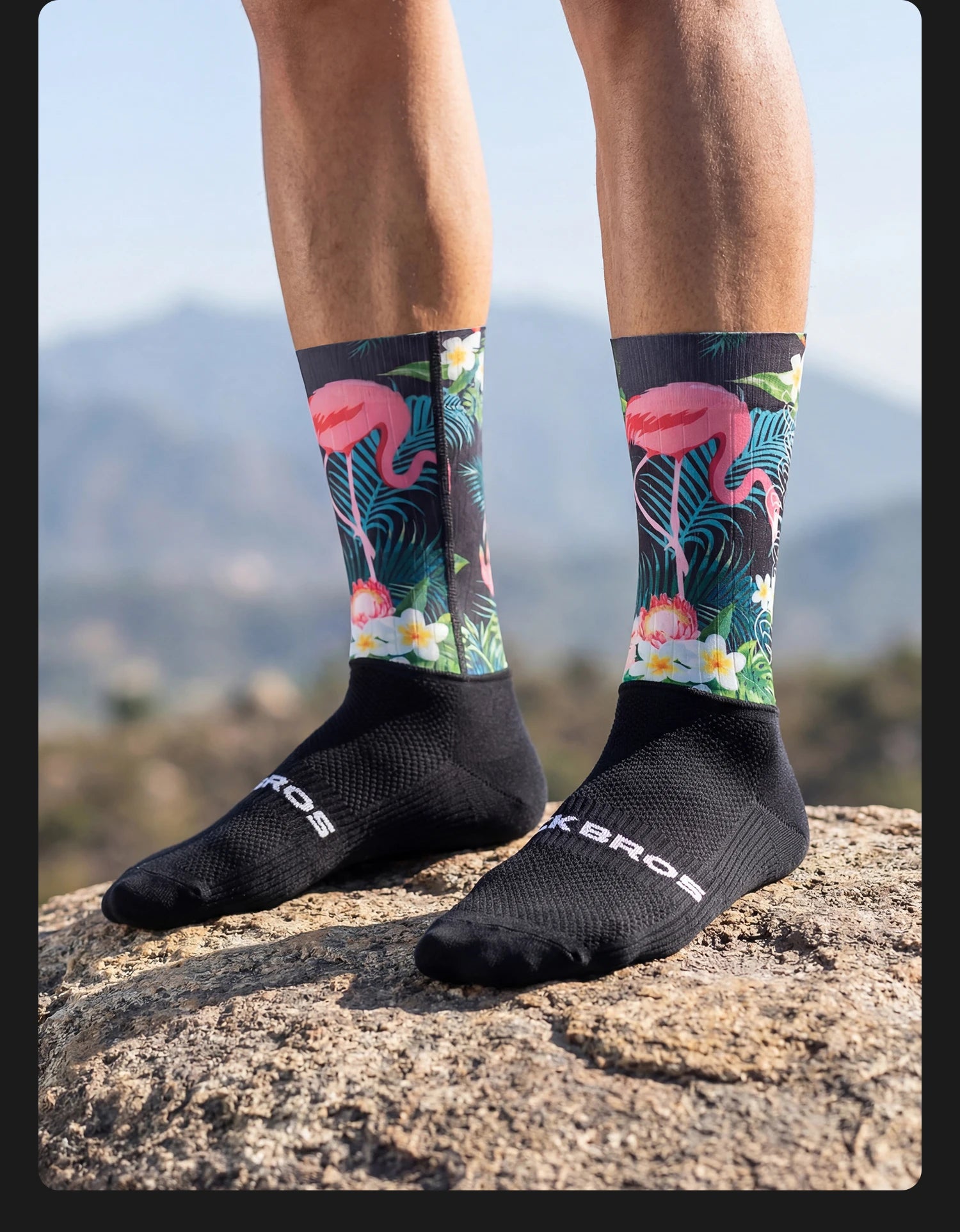 Compression Cycling Socks Knee-High Non-Slip Sports Performance Socks