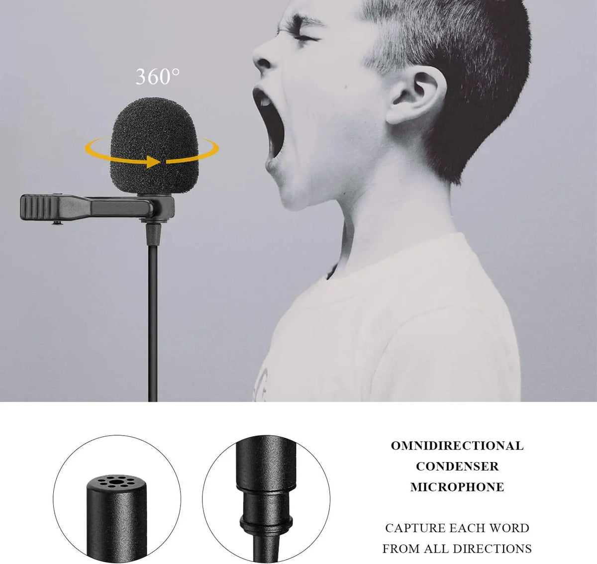BY-M1 / BY-M1S Wired Lavalier Microphone