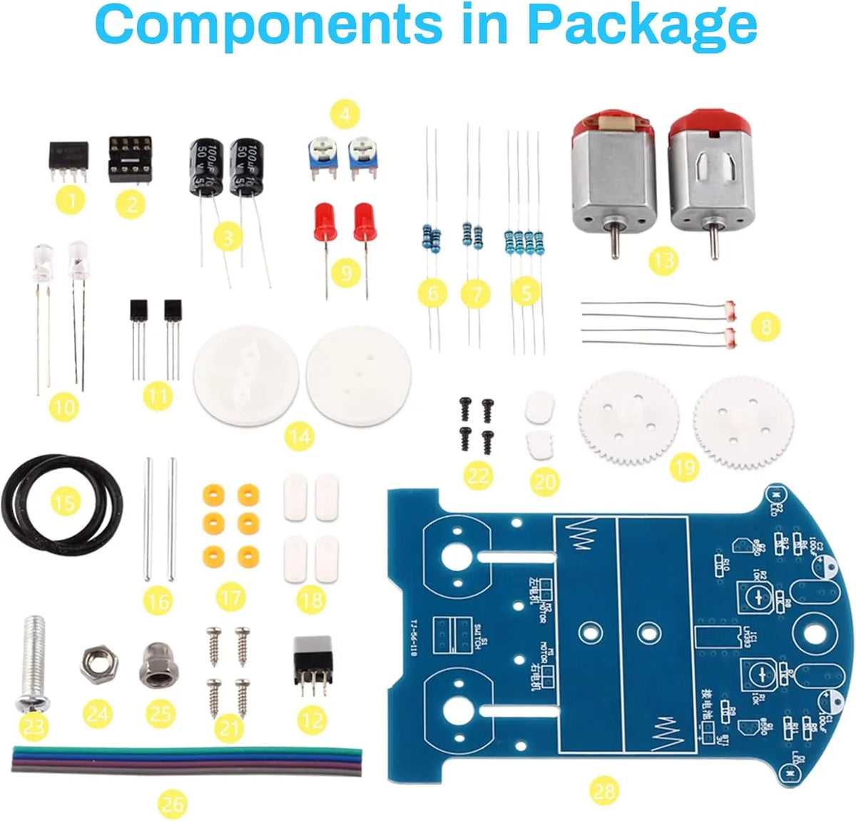 DIY Linienverfolgungs-Roboterauto-Lötkit