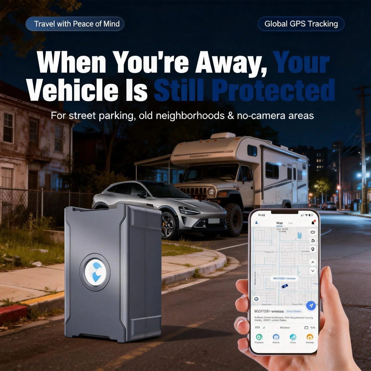 Wireless GPS Tracker for Car with Real-Time Alerts