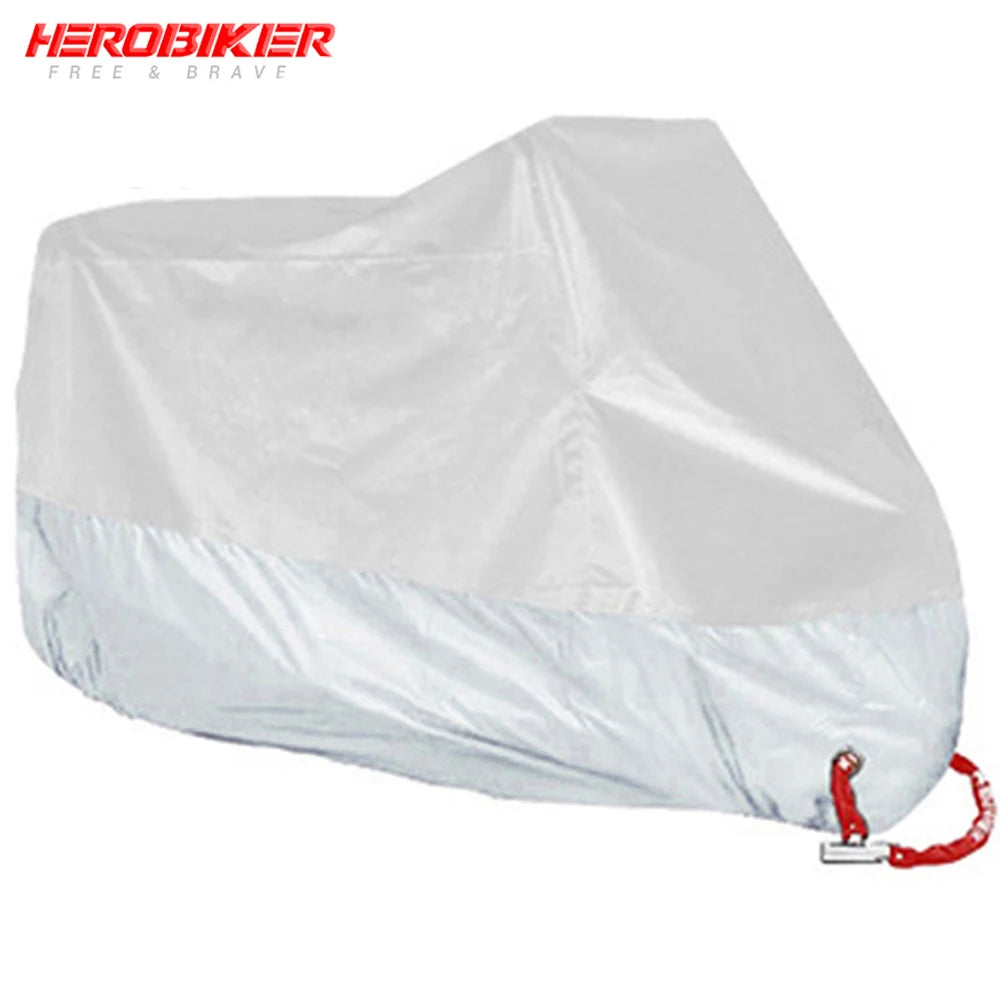 Motorcycle Cover Waterproof Moto Rain Cover Dustproof UV Protective Outdoor Indoor Motocross Scooter Motorbike Cover All Season