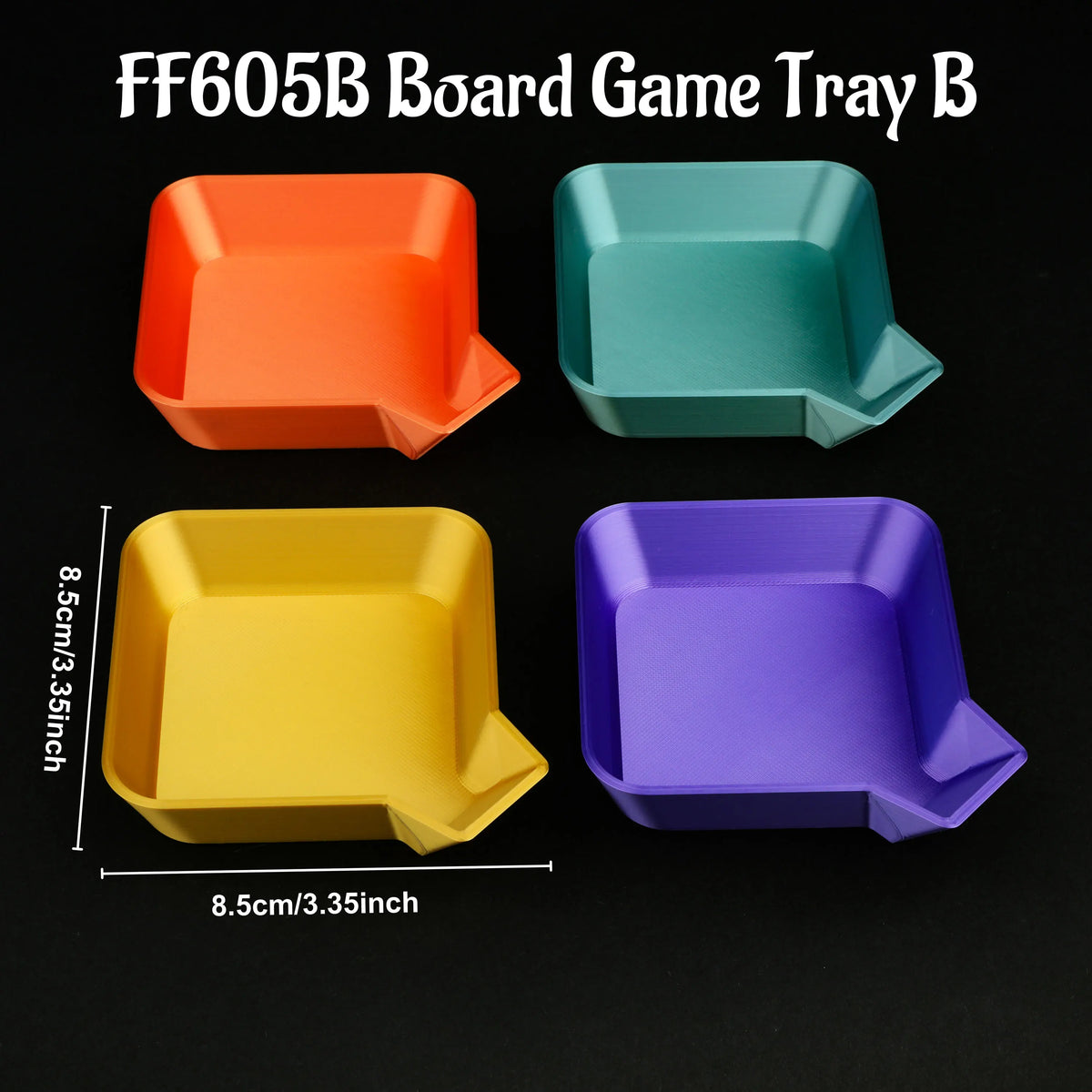 Board-Game Dice Tray, Three Design Options
