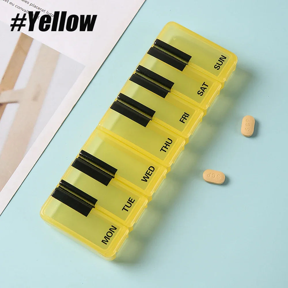 Seven-Day Pill Organiser with Individual Lids