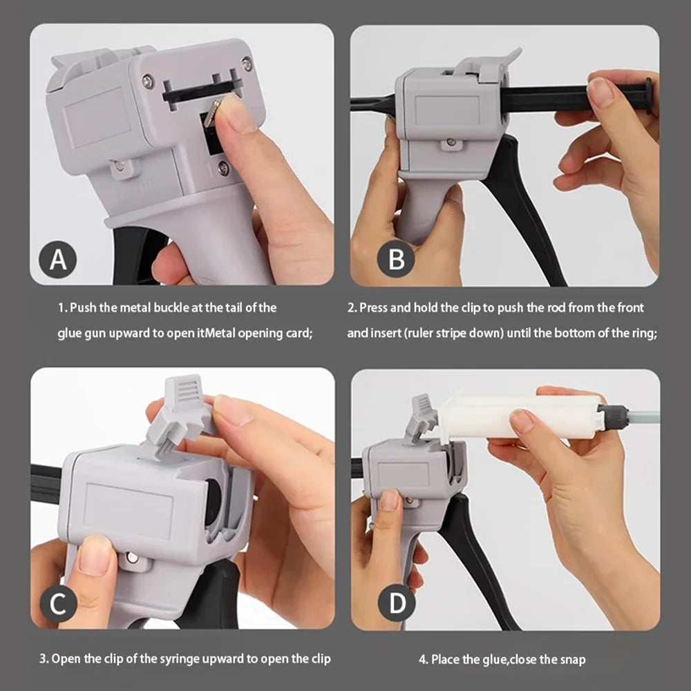 Manual Adhesive Dispensing Gun, Cartridge/Ratio Options