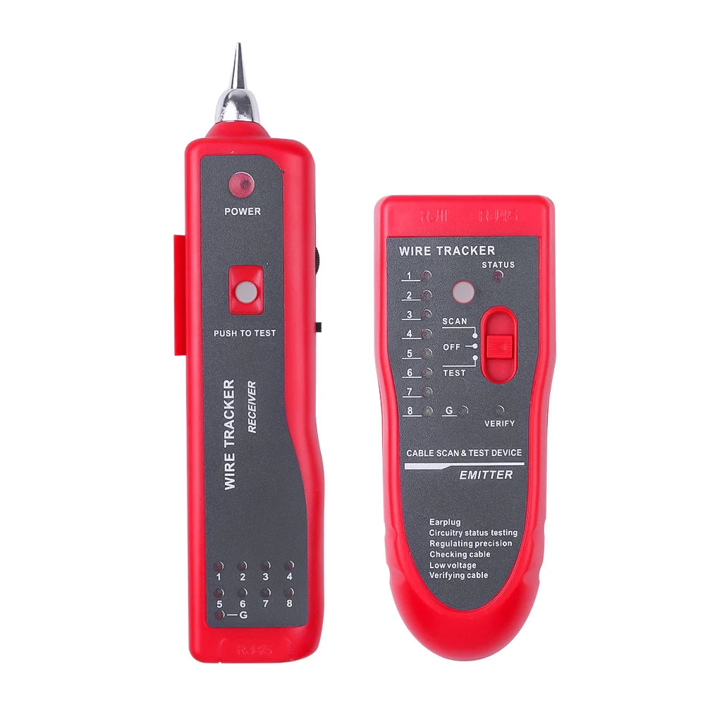 RJ45 and RJ11 Cable Tracker and Tester