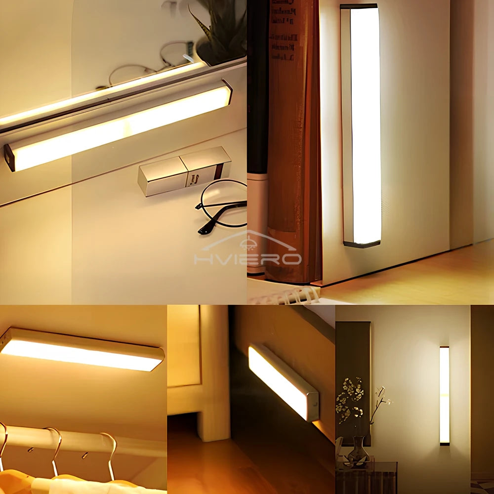 USB oppladbar magnetisk LED-sensorstang