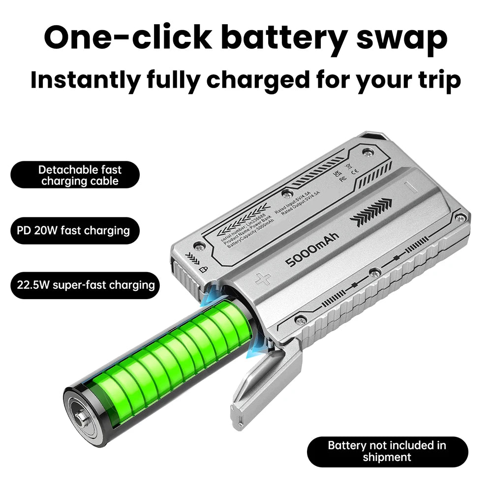 DIY 21700 Power Bank Case with USB-C Cable