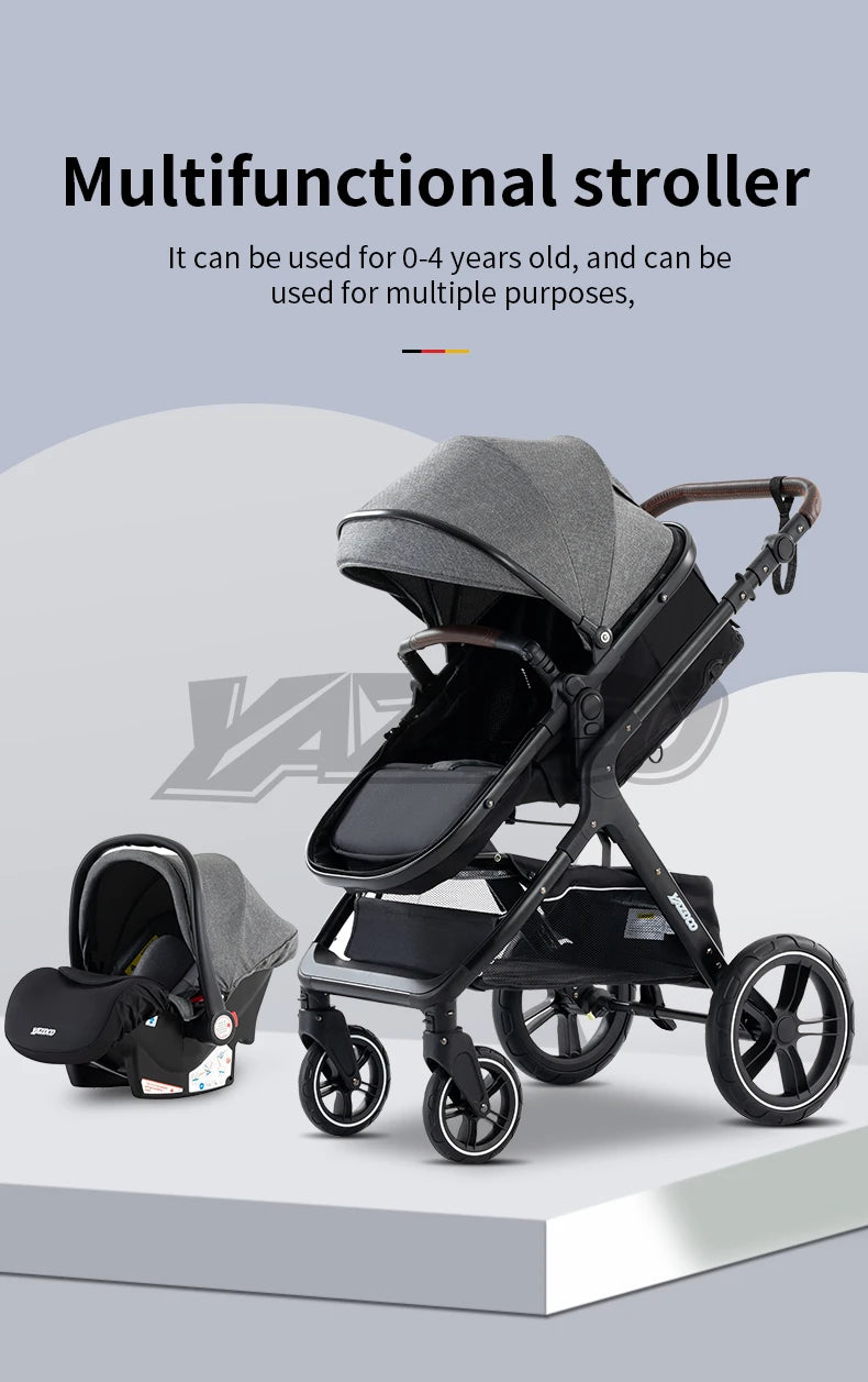 3‑in‑1 Multifunction Baby Stroller with Car Seat
