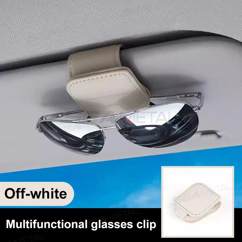 SEAMETAL Mini Car Glasses Holder Magnetic Stable Sun Visor Sunglasses Clip Glasses Storage Clip Universal Auto Eyeglasse Holder