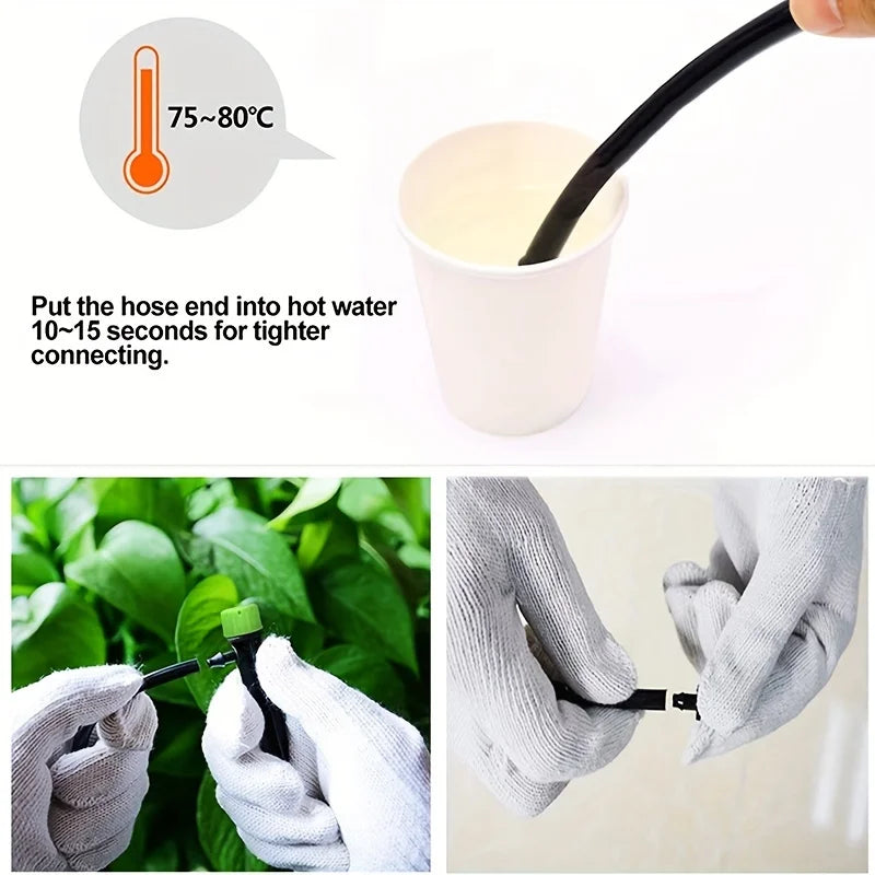 Adjustable Stake Drip Emitter, Black/Green Options