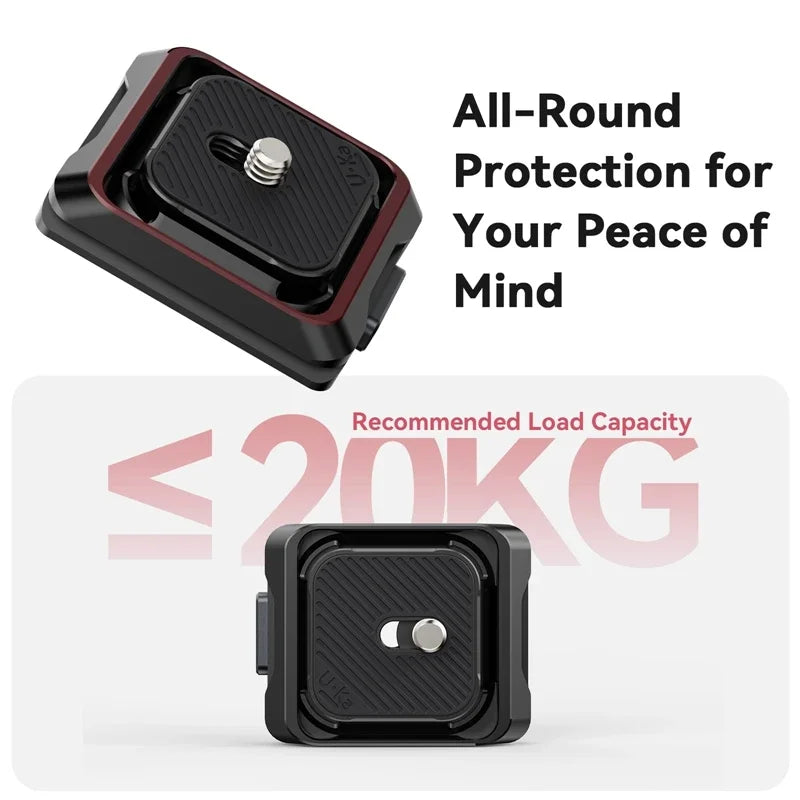 Quick Release Camera Mount Plate & Base Kit for Fast Setup