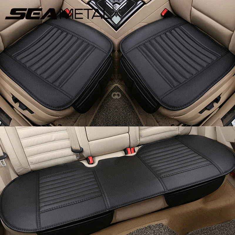 Fundas acolchadas de PU para asientos de coche – Delantera, Trasera o Juego