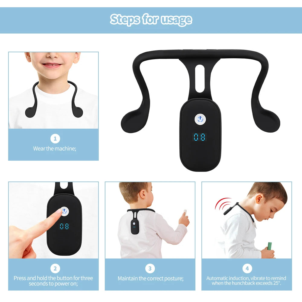 USB-Rechargeable Wearable Posture Reminder