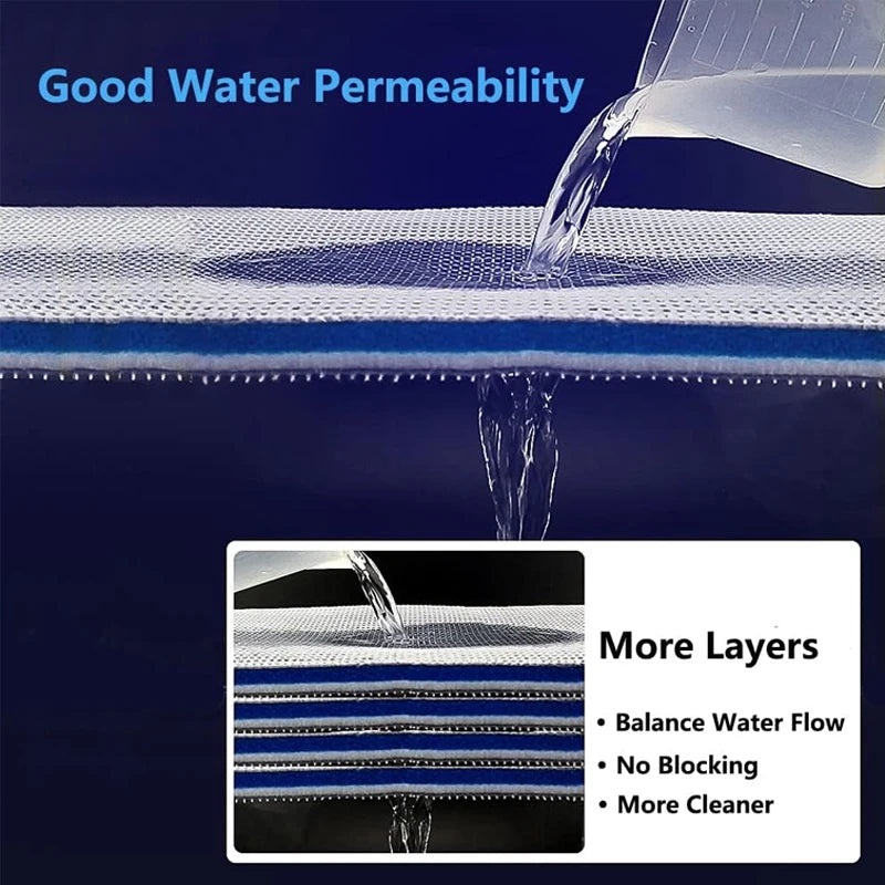 8-Layer Aquarium Filter Pad, 50 × 11 × 2 cm