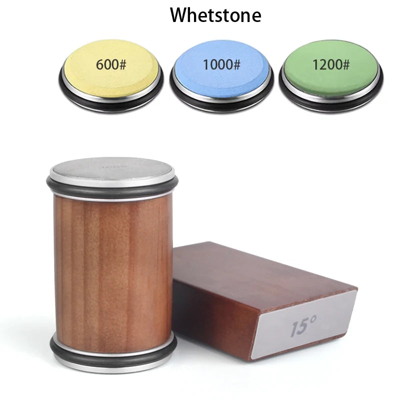 Rolling Knife Sharpener Magnetic Knife Holder Diamond Sharpening Stone Kit with 15 and 20 Degrees Angle Roller Kitchen Accessory