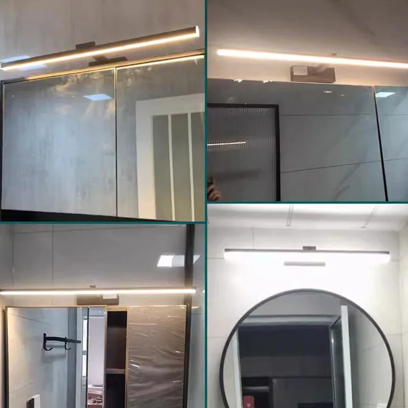 LED Mirror Wall Light in Black or White