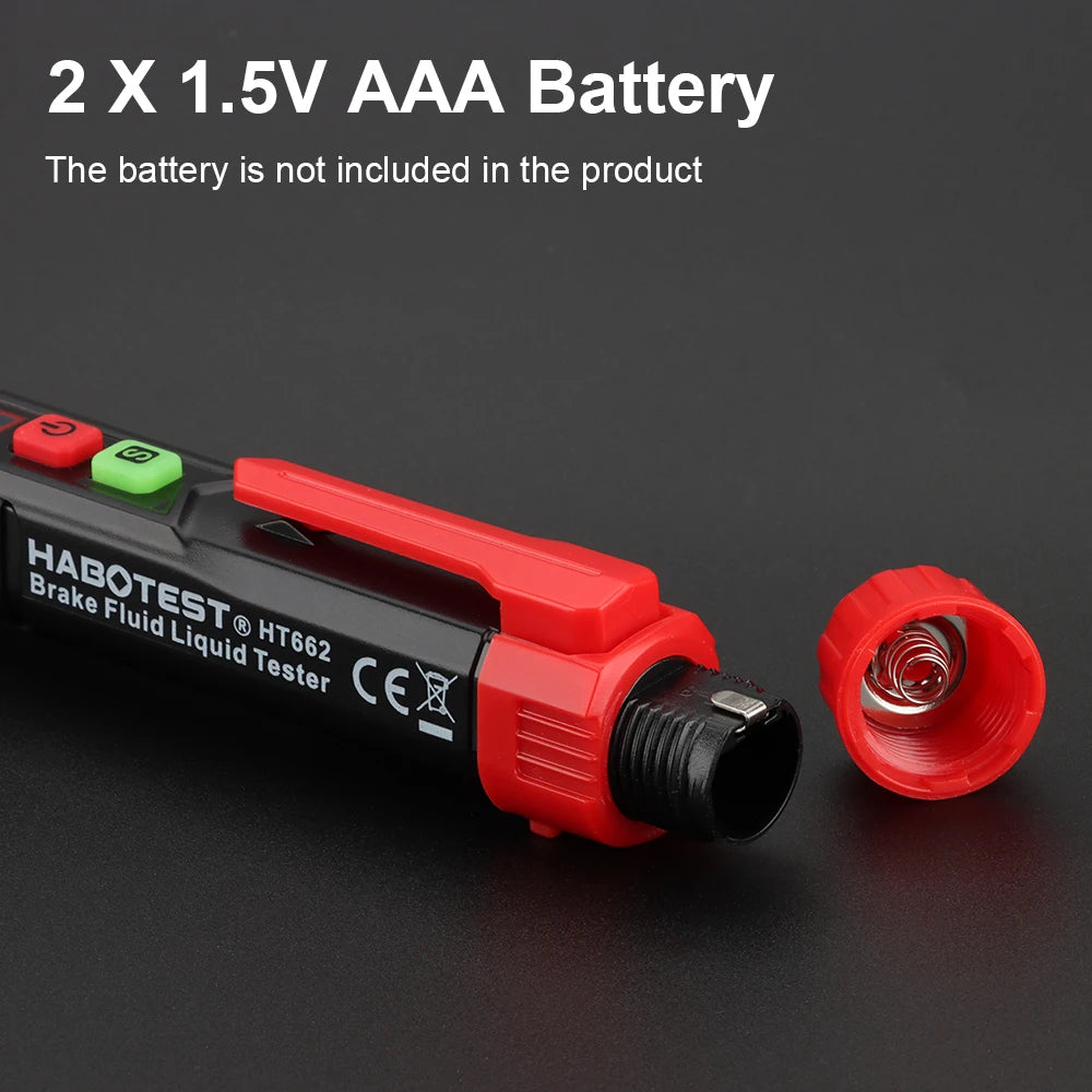 3-Colors Backlight Portable Digital Brake Fluid Tester Accurate Auto Car Brake Oil Tester Sound Light Alarm DOT3 DOT4 DOT5.1