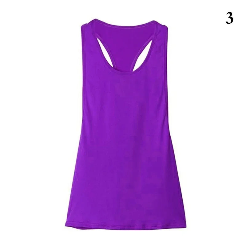 Weibliches Racerback-Polyester-Workout-Top