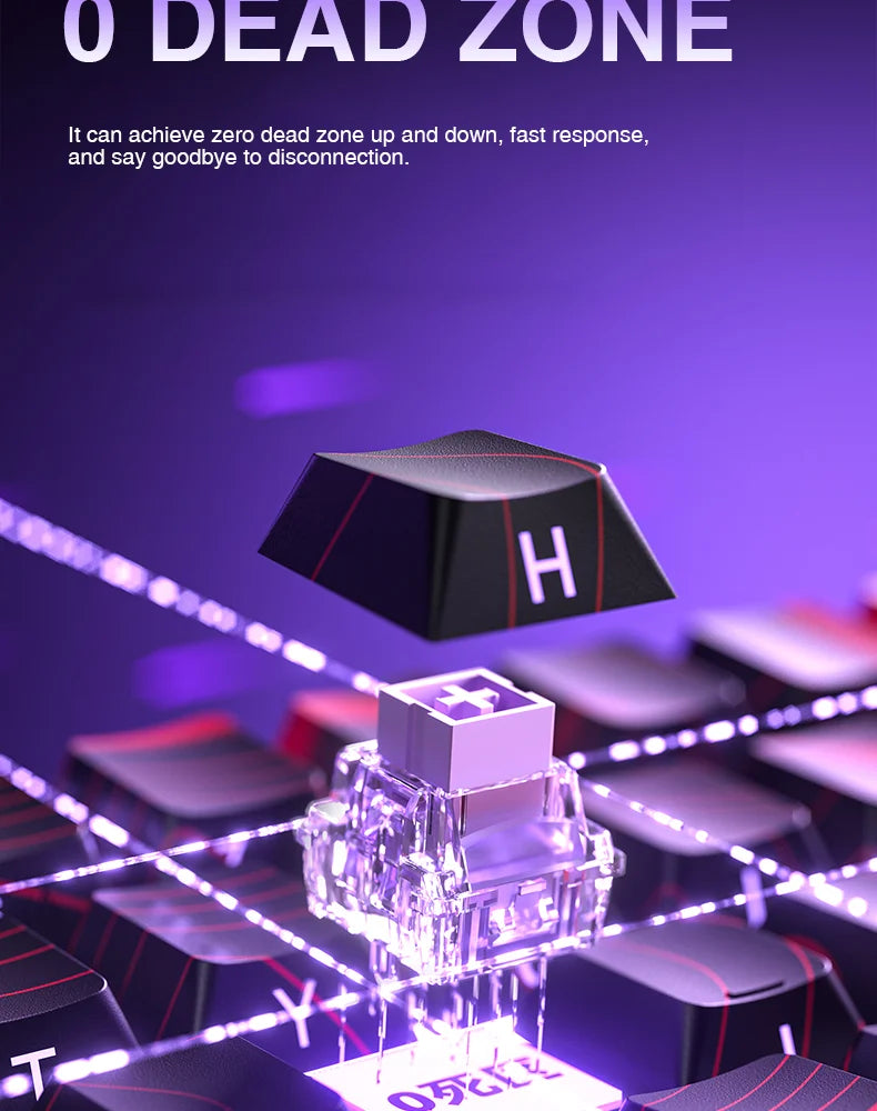 AULA WIN60 WIN68 HE Esport mágneses kapcsolós gamer billentyűzet