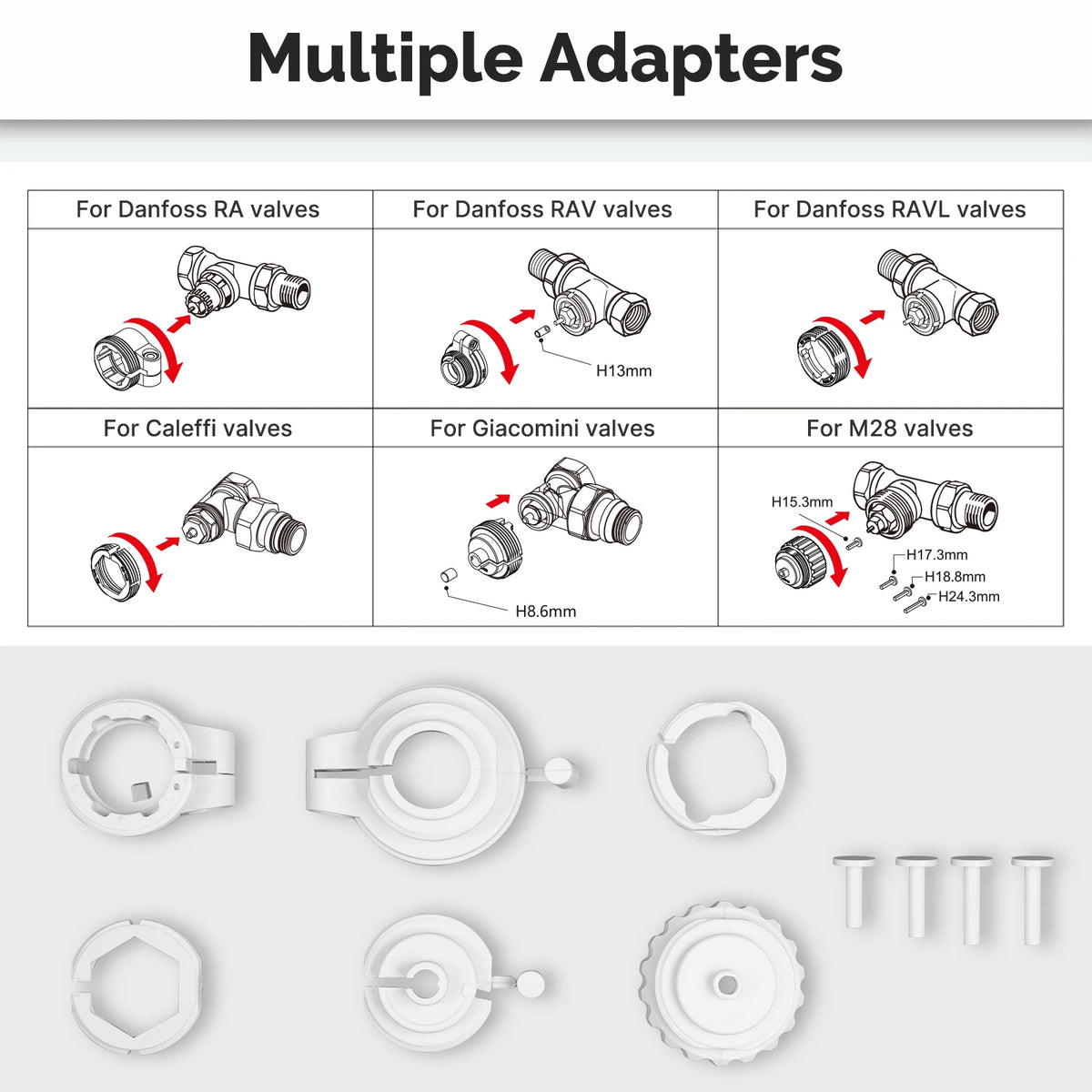 Tuya ZigBee3.0 Smart TRV Radiator Actuator Valve External Sensor Thermostat Temperature Controller Alexa Google Home