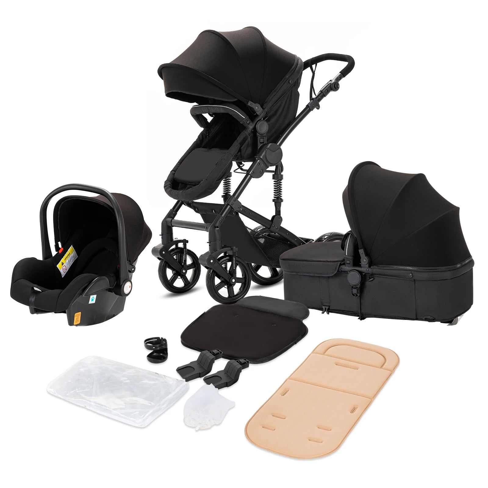 Baby Stroller 3‑in‑1 Lightweight Travel System