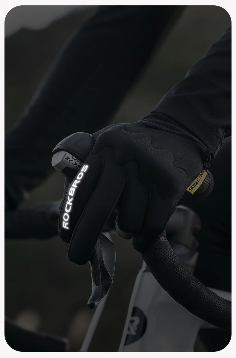 Winter Fahrradhandschuhe mit Touchscreen & Rutschfestem Griff