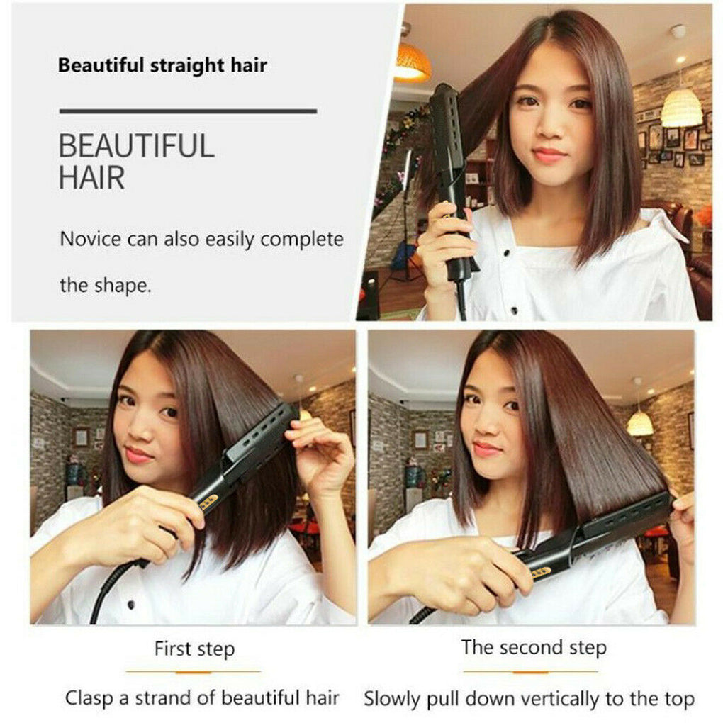 Ceramic Tourmaline Ionic Hair Straightener with Adjustable Heat